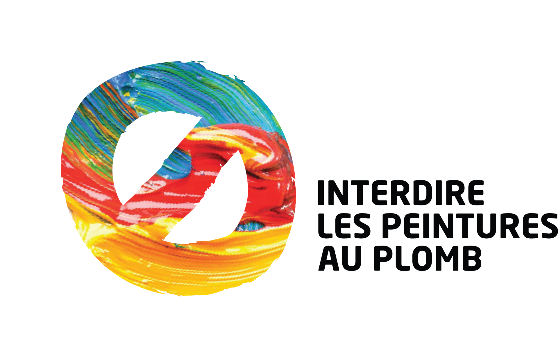 Interdire les peintures au plomb texte horizontal