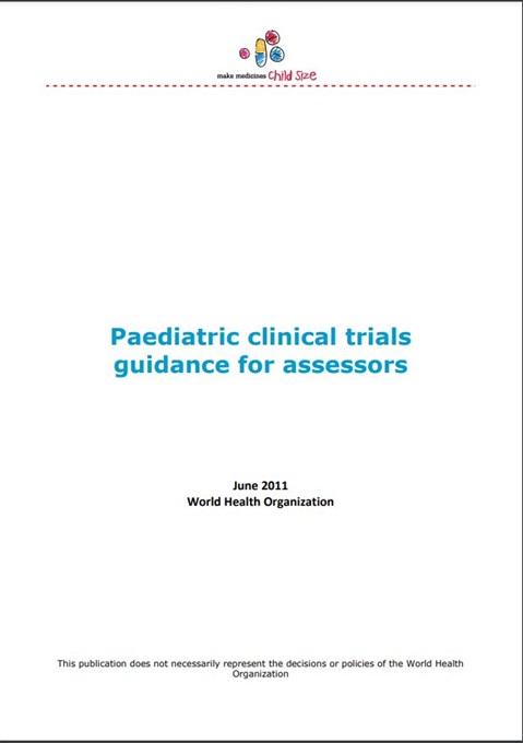Paediatric clinical trials guidance for assessors