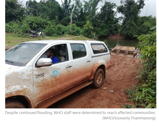 WHO car reaching remote communities