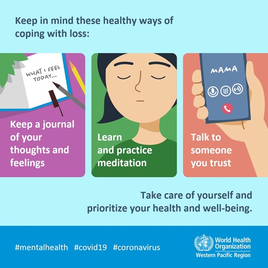 Mental health and COVID-19 graphic